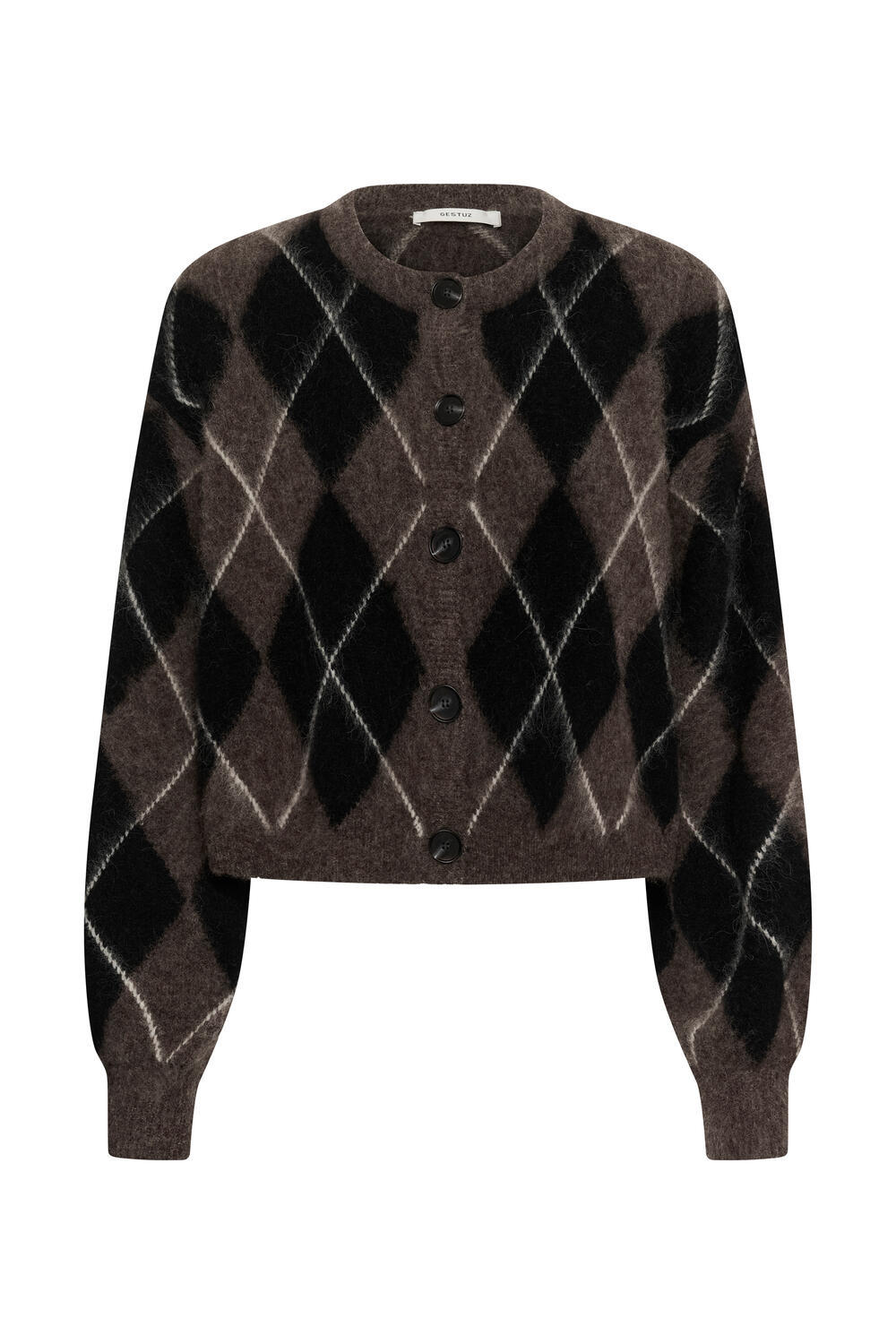 GZsida multi cardigan - Black/Chestnut/Ivory
